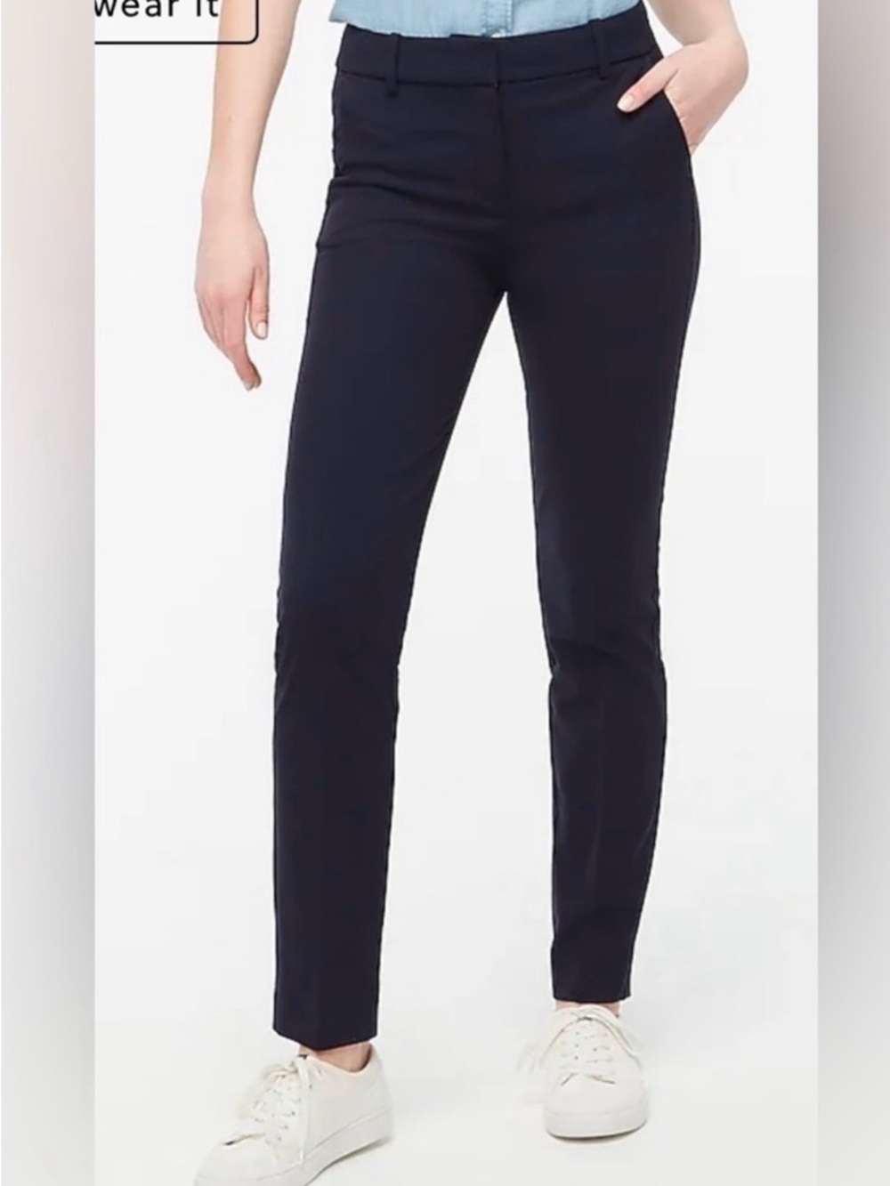J. Crew Factory Women's Navy Trousers Size 16